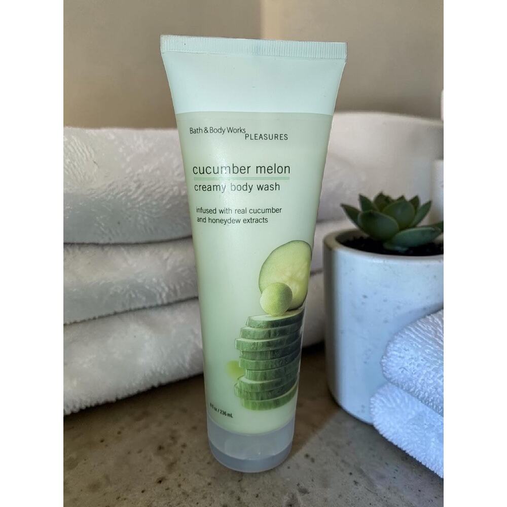Vintage Bath and Body Works Dead Stock Creamy Body Wash 8 oz. CUCUMBER MELON